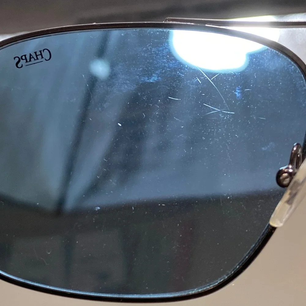 Chaps Sunglasses Mens 60mm Gunmetal CP 4002 9157/87 Aviator Double Bridge